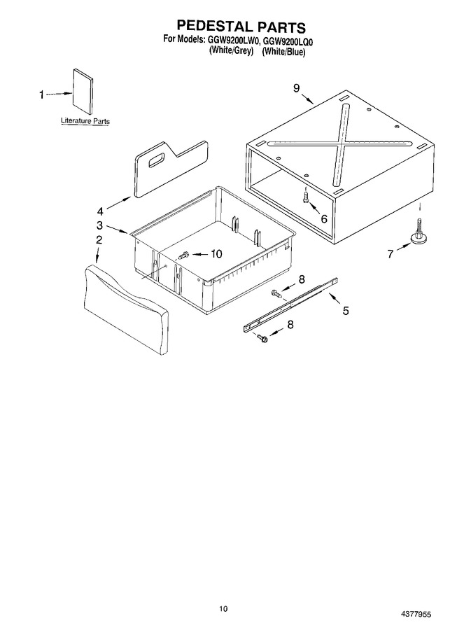 Diagram for GGW9200LW0