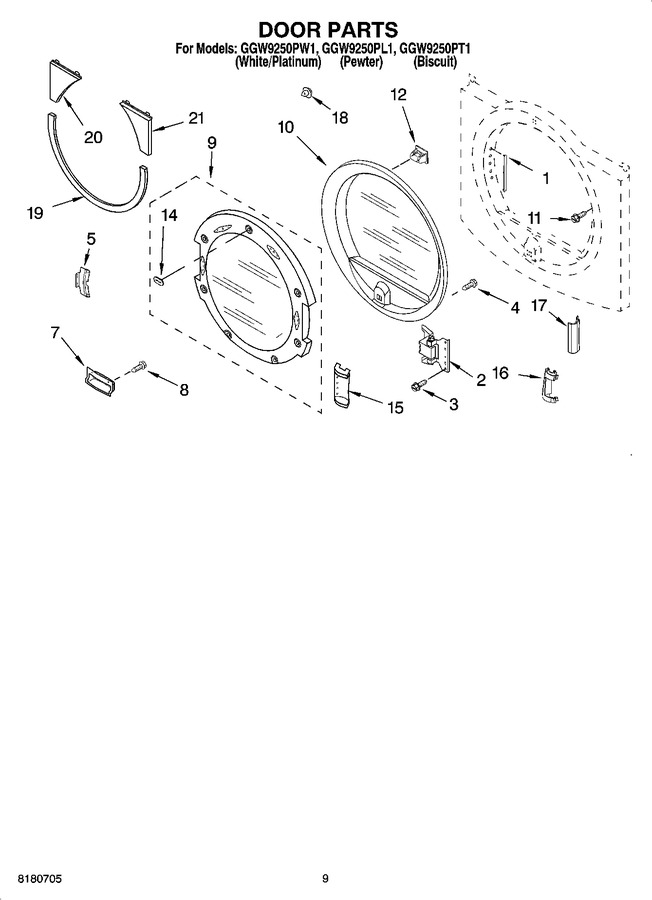 Diagram for GGW9250PL1