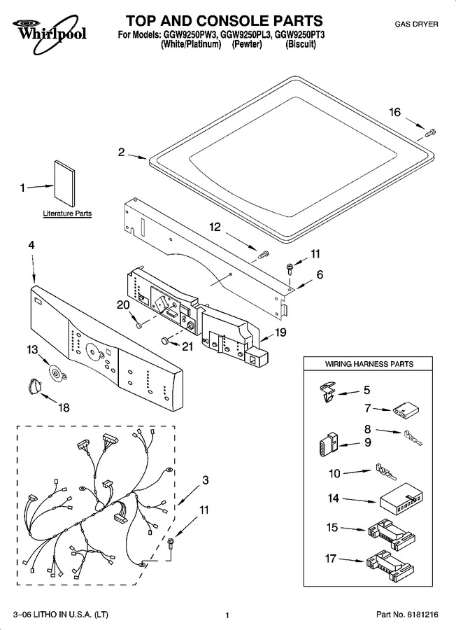 Diagram for GGW9250PL3