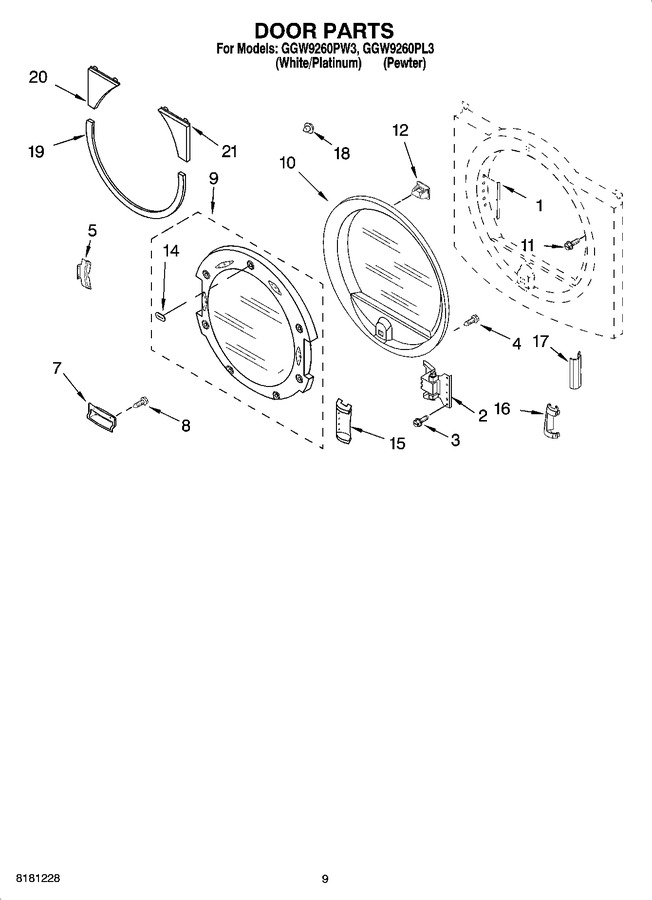 Diagram for GGW9260PW3