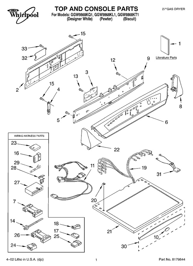 Diagram for GGW9868KL1