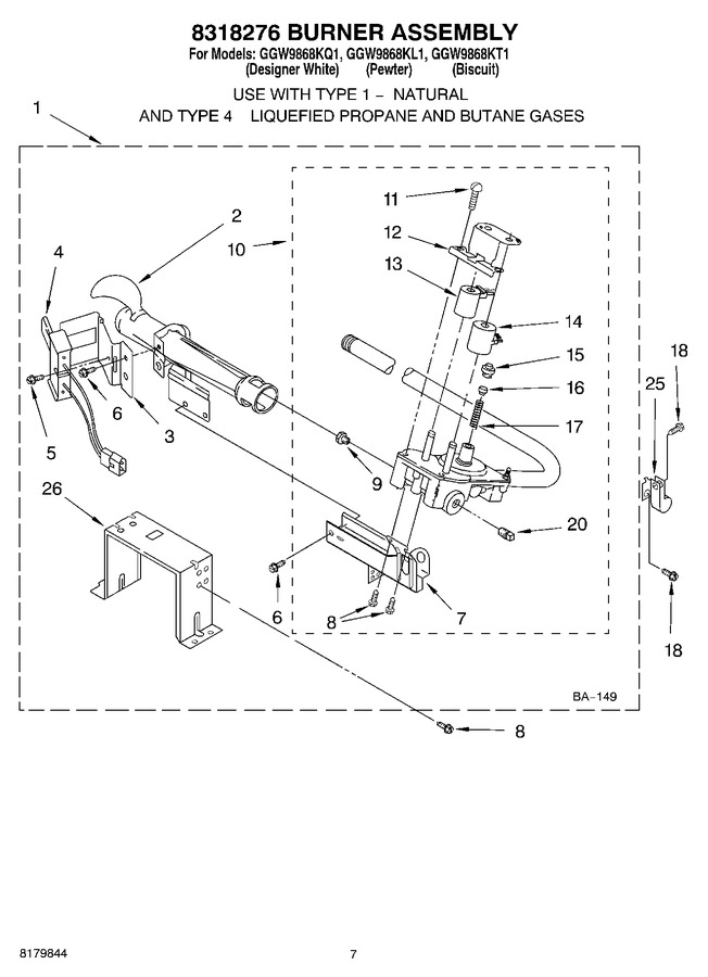Diagram for GGW9868KL1