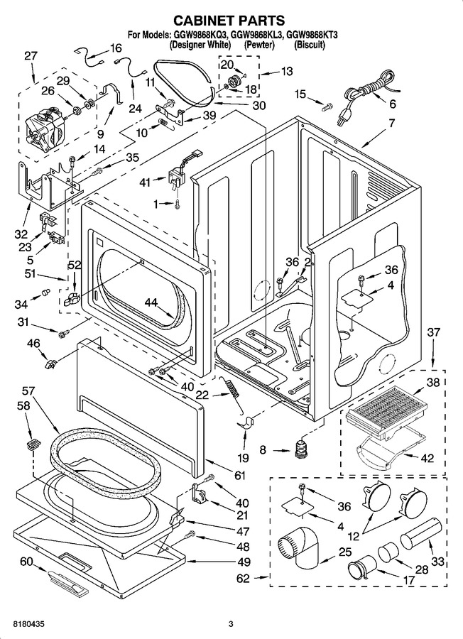 Diagram for GGW9868KT3