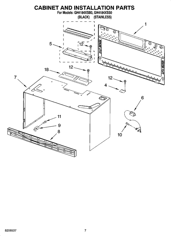 Diagram for GH4184XSS0