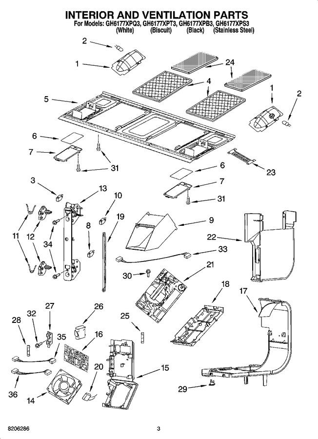 Diagram for GH6177XPQ3