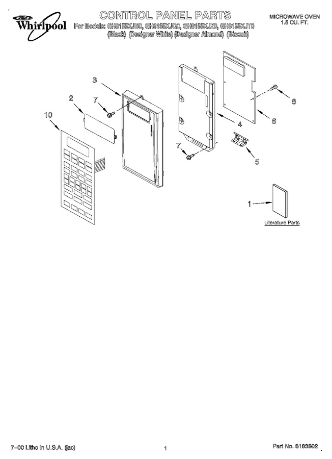 Diagram for GH8155XJB0