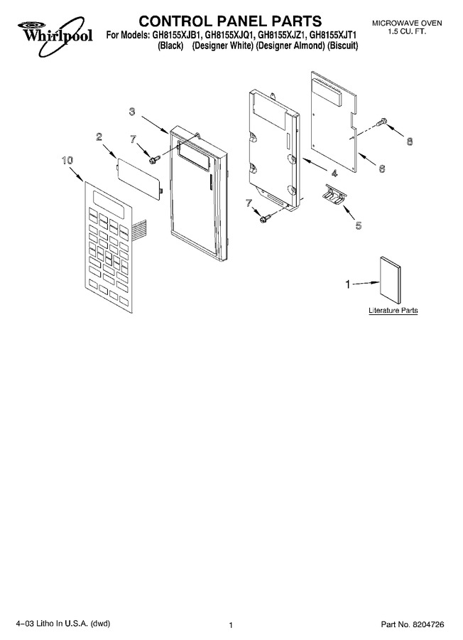 Diagram for GH8155XJZ1