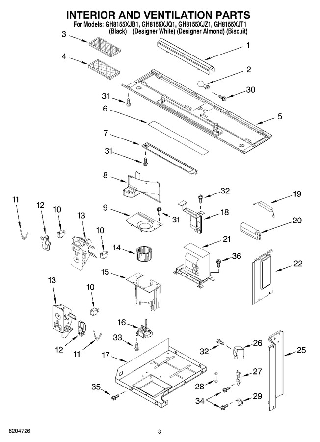 Diagram for GH8155XJZ1