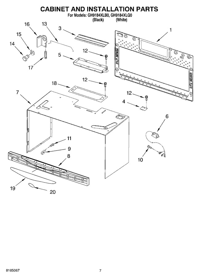 Diagram for GH9184XLB0