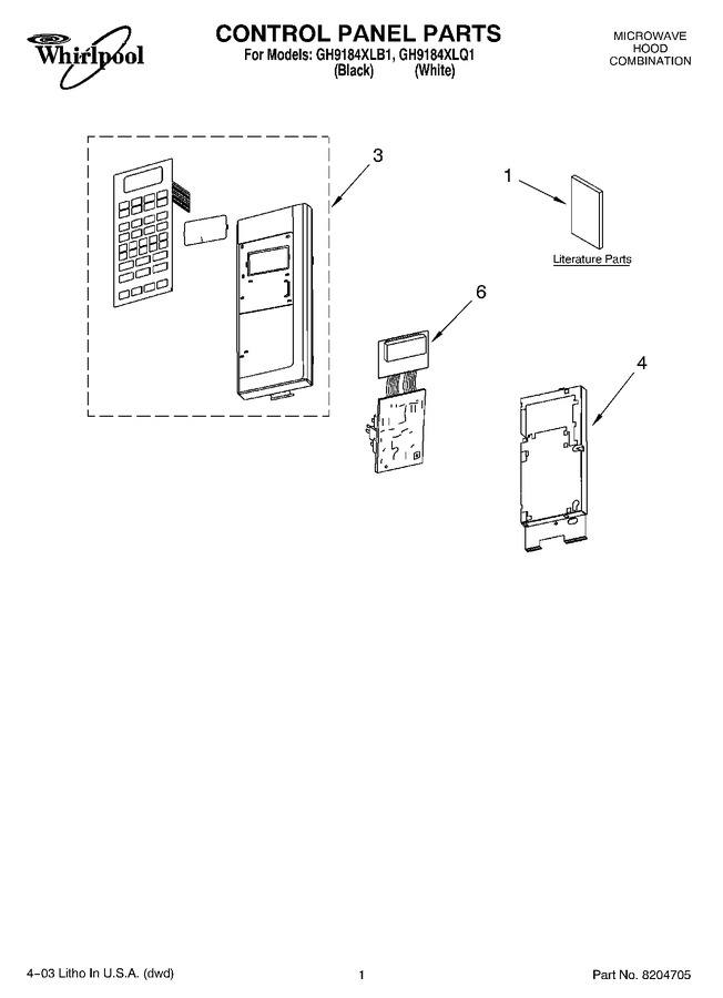 Diagram for GH9184XLQ1