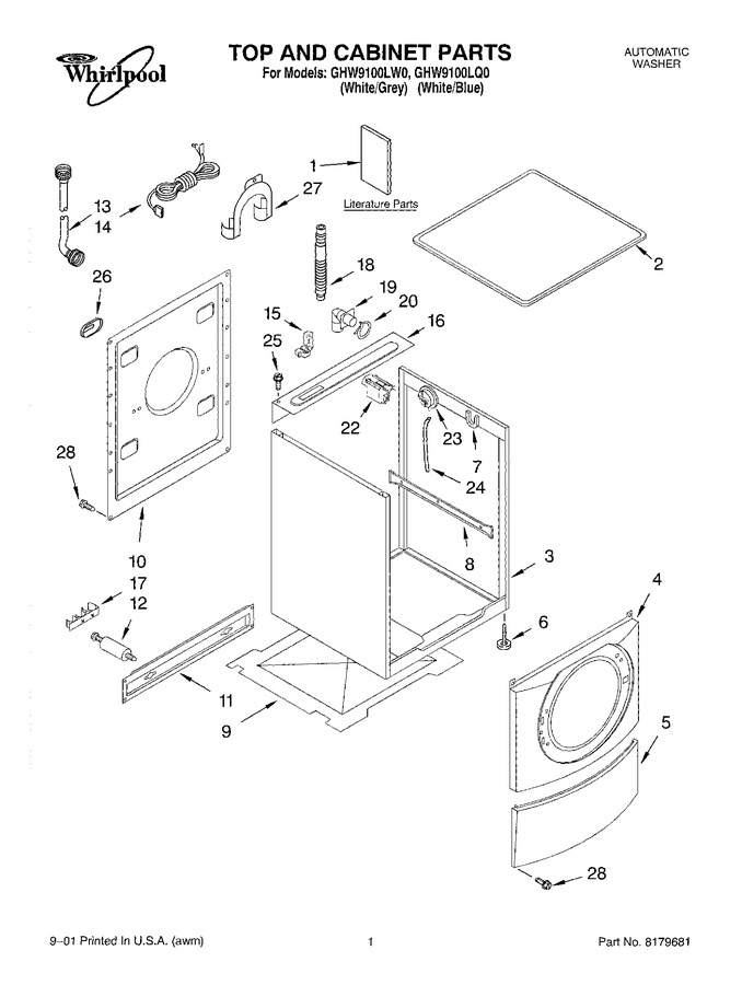Diagram for GHW9100LW0