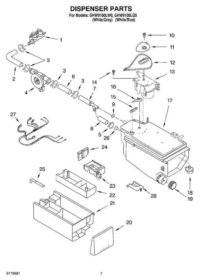Diagram for GHW9100LW0