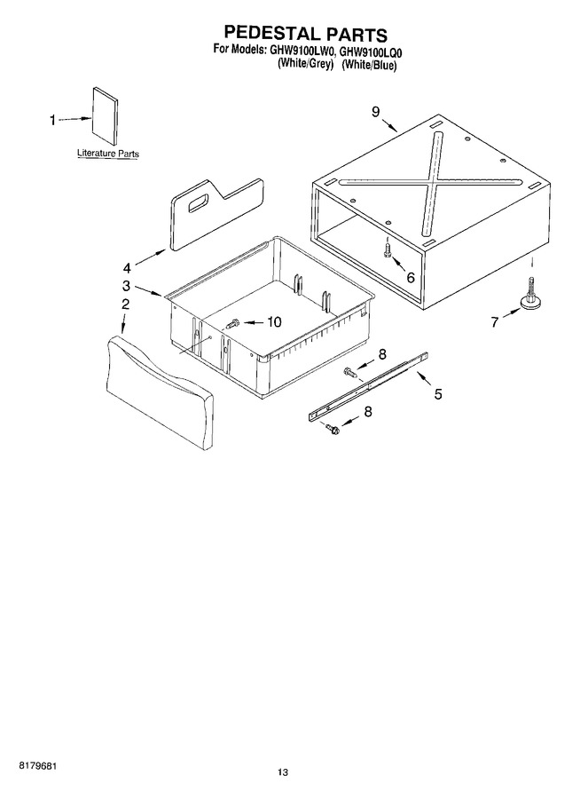 Diagram for GHW9100LW0