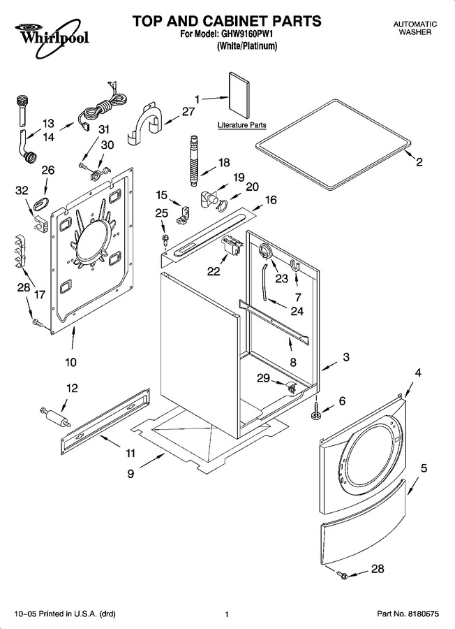 Diagram for GHW9160PW1