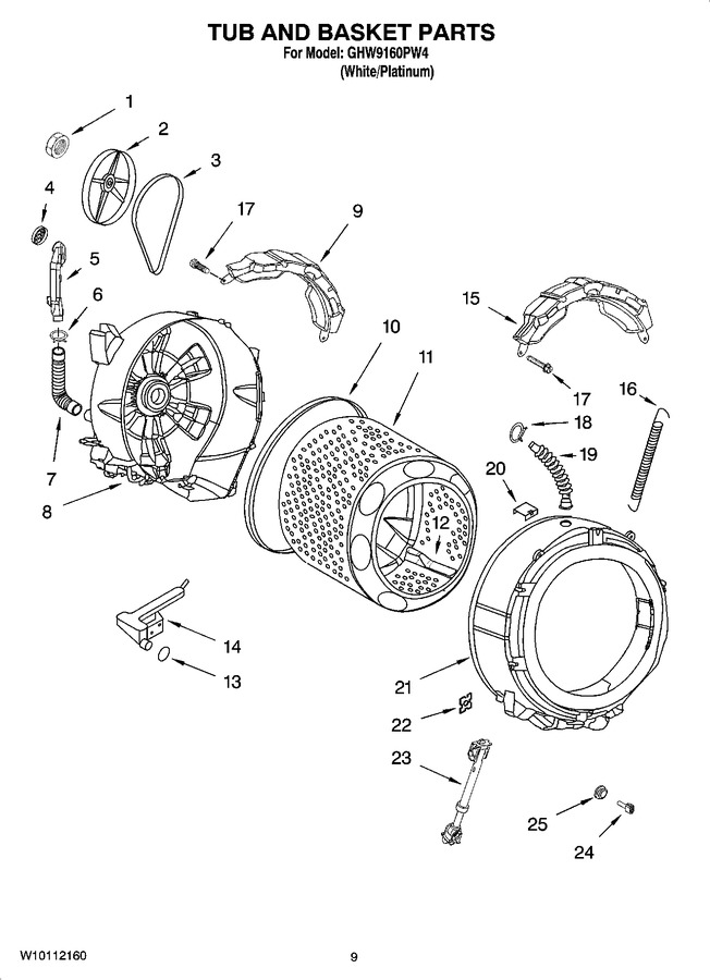 Diagram for GHW9160PW4