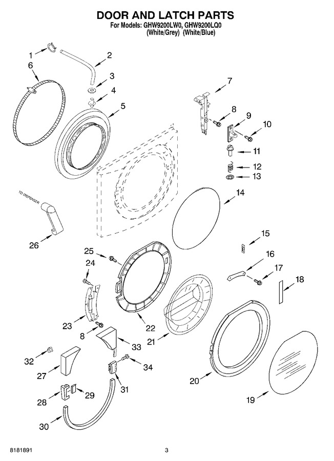 Diagram for GHW9200LQ0