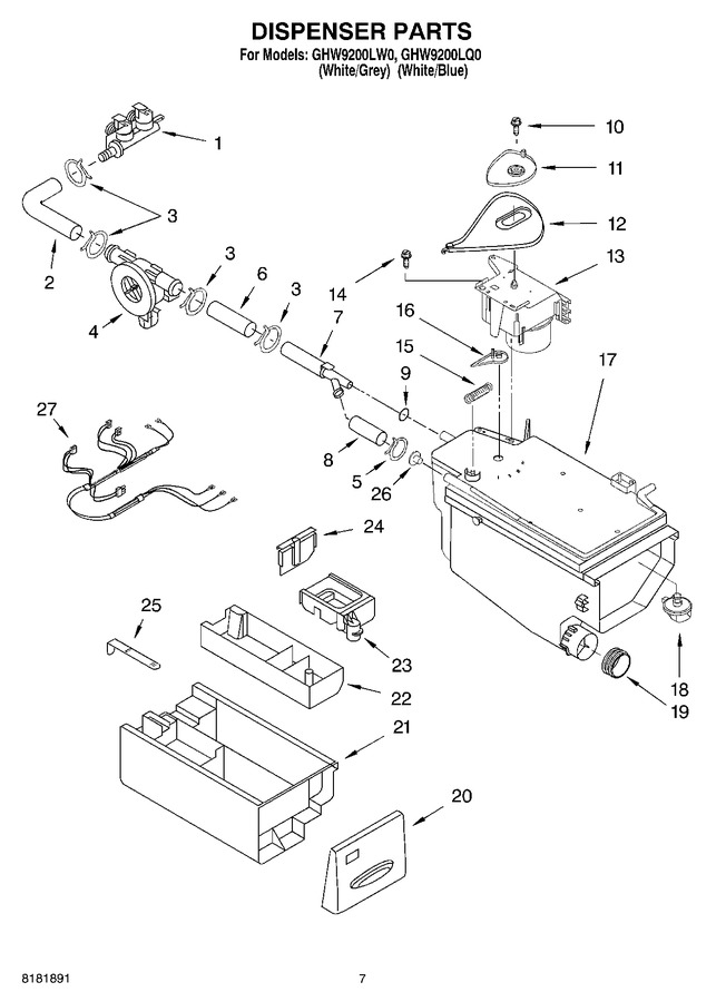 Diagram for GHW9200LQ0