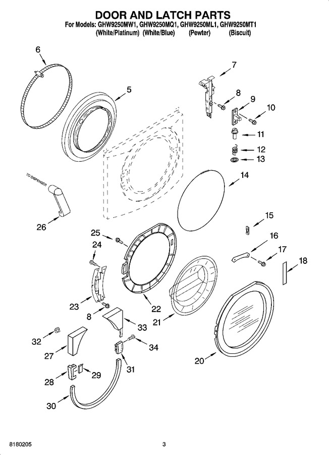 Diagram for GHW9250MT1