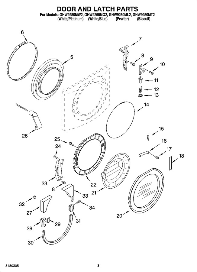 Diagram for GHW9250ML2