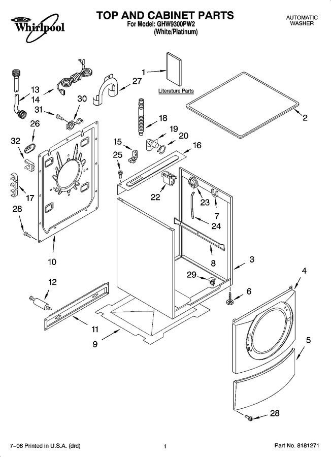 Diagram for GHW9300PW2