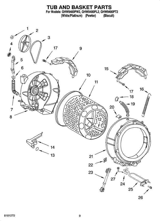 Diagram for GHW9400PW2