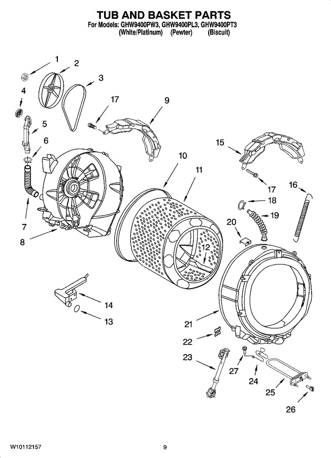 Diagram for GHW9400PL3