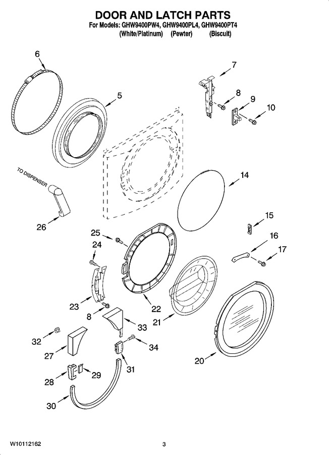 Diagram for GHW9400PL4
