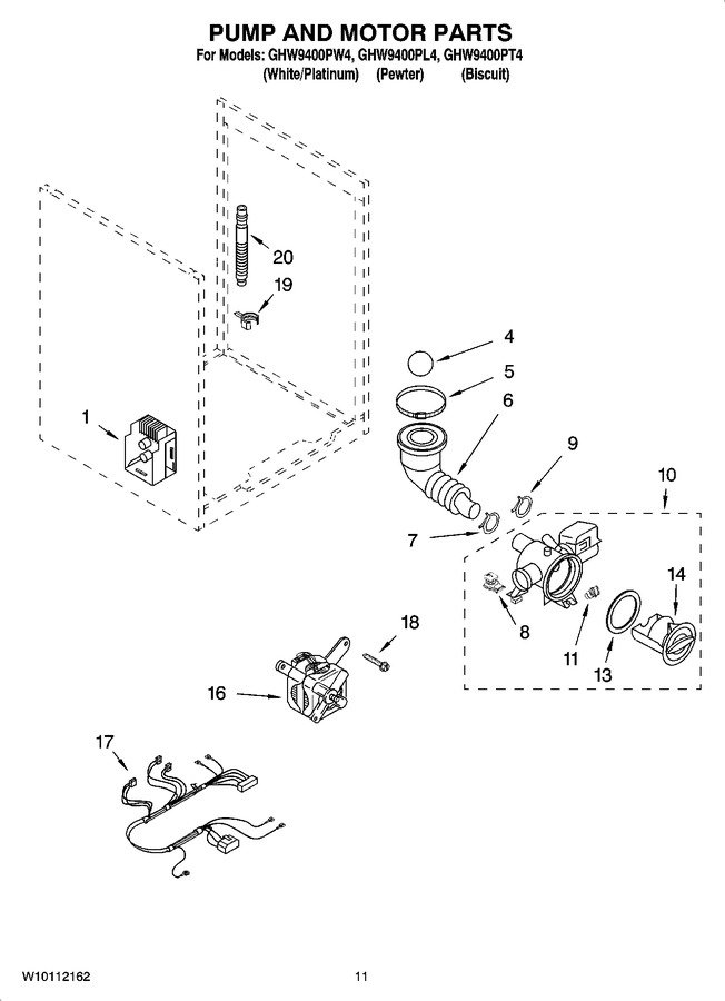 Diagram for GHW9400PW4