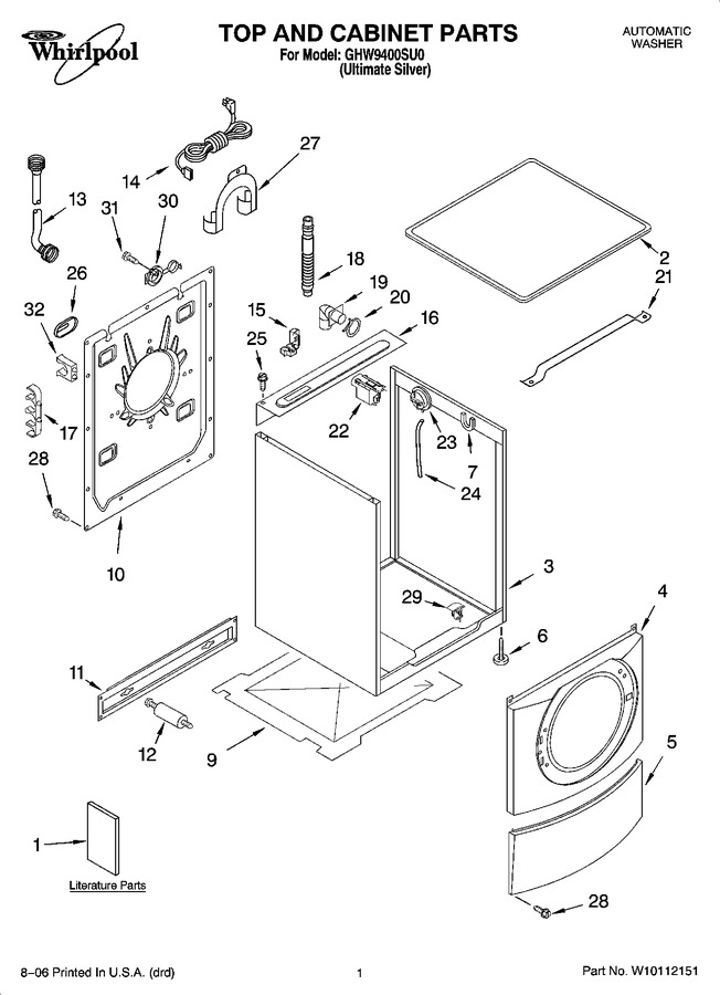 Diagram for GHW9400SU0