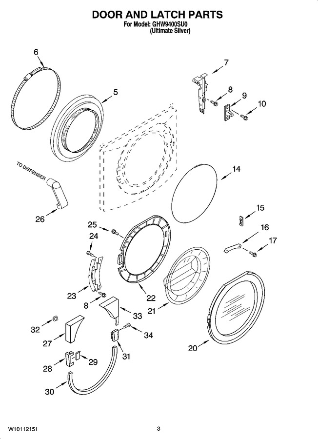 Diagram for GHW9400SU0