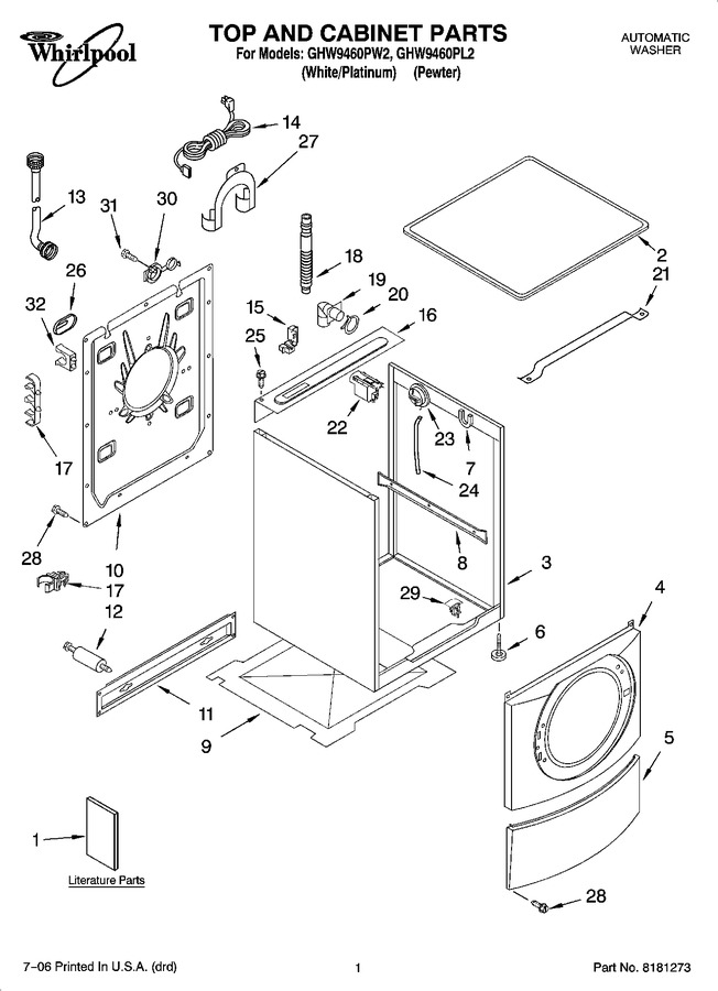 Diagram for GHW9460PL2
