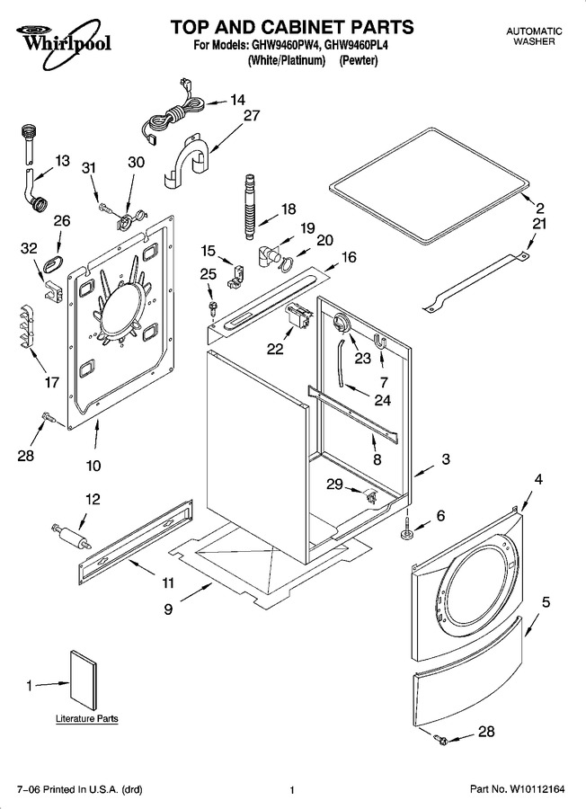 Diagram for GHW9460PW4