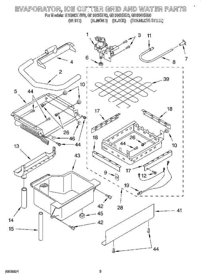 Diagram for GI1500XHW0