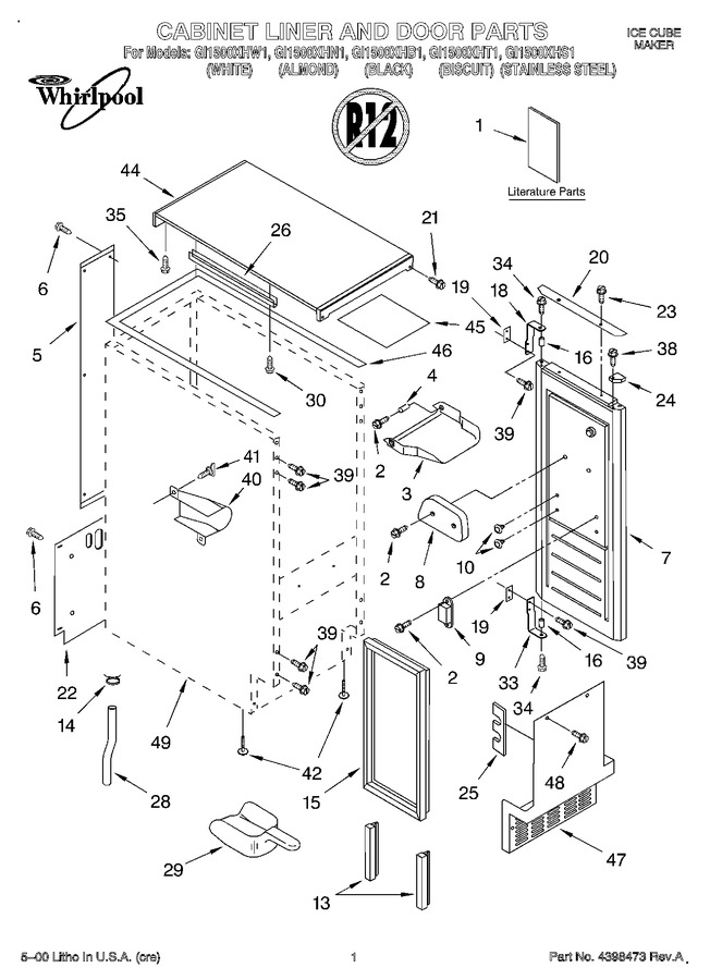 Diagram for GI1500XHS1