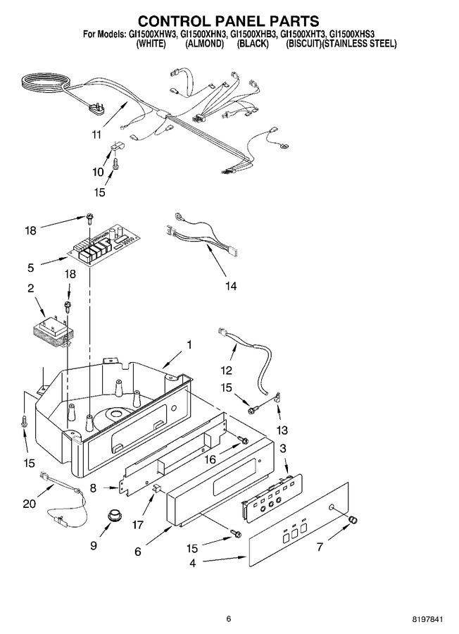 Diagram for GI1500XHS3