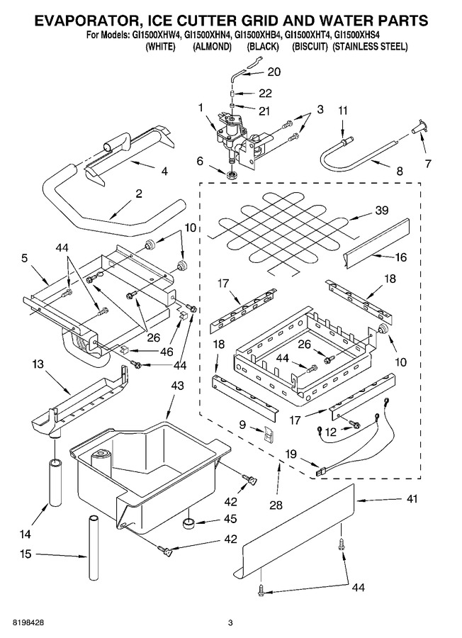 Diagram for GI1500XHW4