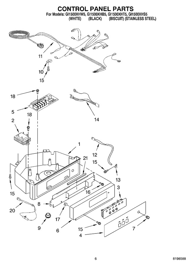 Diagram for GI1500XHS5