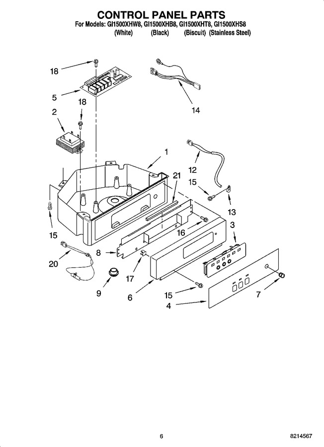 Diagram for GI1500XHT8