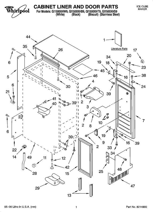 Diagram for GI1500XHB9