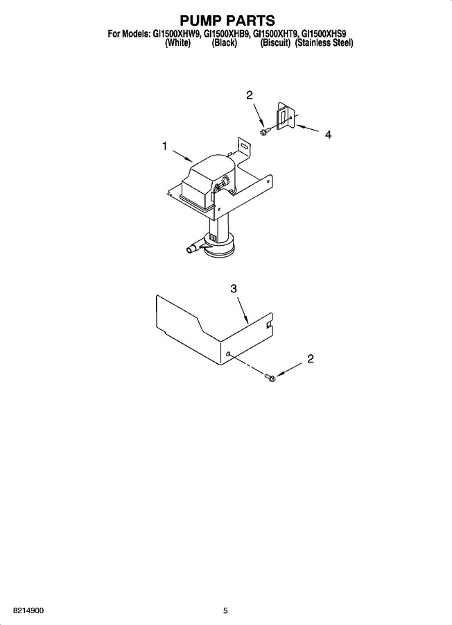Diagram for GI1500XHT9