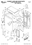 Diagram for 01 - Cabinet Liner And Door Parts