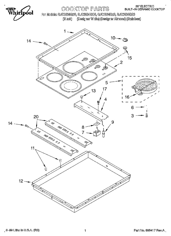 Diagram for GJC3634GB0