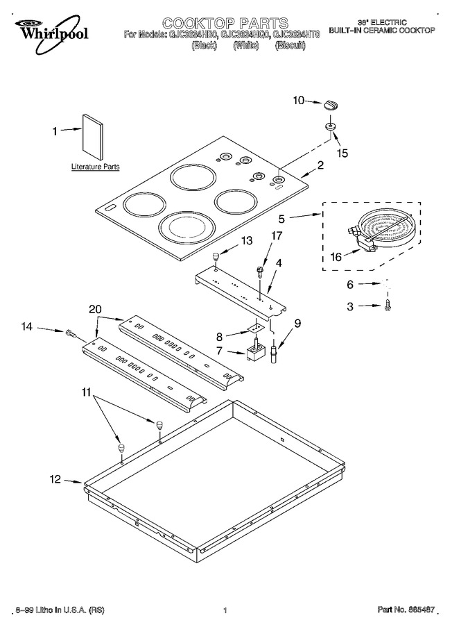 Diagram for GJC3634HT0
