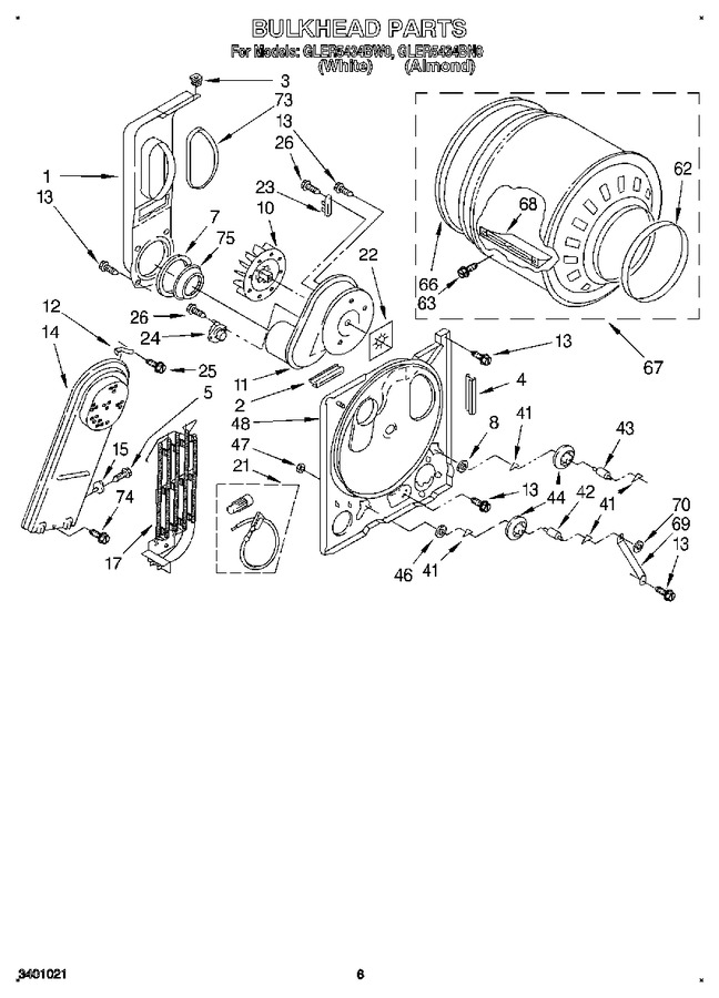 Diagram for GLER5434BW0