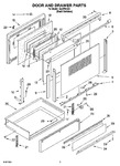 Diagram for 03 - Door And Drawer Parts