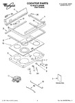 Diagram for 01 - Cooktop Parts