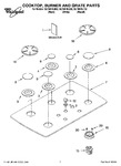 Diagram for 01 - Cooktop, Burner And Grate Parts
