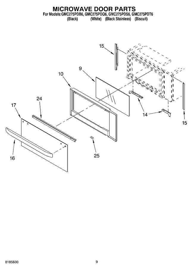 Diagram for GMC275PDT6