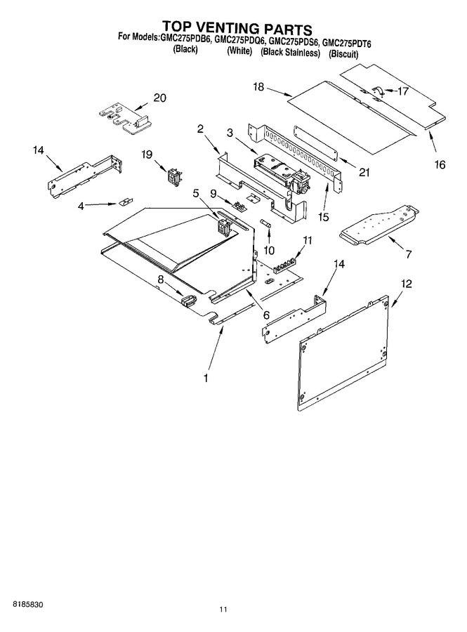 Diagram for GMC275PDT6