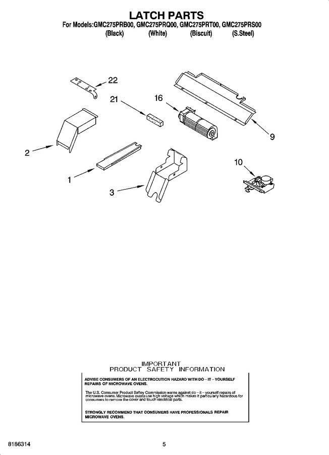 Diagram for GMC275PRQ00